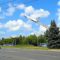 г. Пенза, монумент «Самолёт истребитель Су-9»