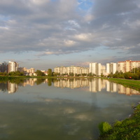 Вид на город.Озеро Долгое.2014г.