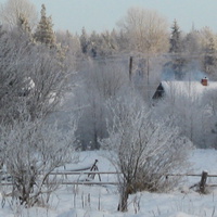Зимняя деревня