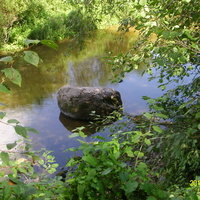 Камень в реке Череха у д. Будник, на котором, по преданию, сидела княгиня Ольга