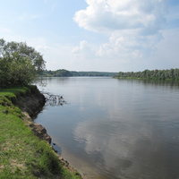 На Днепре летом.