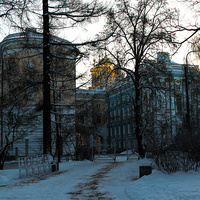Вид на Лицей и Екатерининский дворец