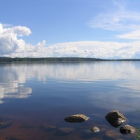 Вид на озеро Волго у д. Ясенское.