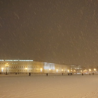 Вид на Дворцовую площадь.