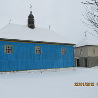 Деревяна церква (зима)