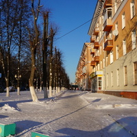 Пешеходная часть проспекта Победы