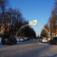 Пешеходная часть проспекта Победы