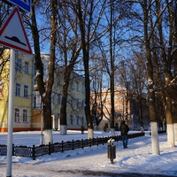 Пешеходная часть проспекта Победы