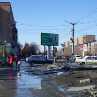 На проспекте Ленина.