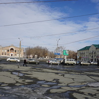 На площади Гагарина.