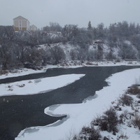 Река Быстрая Сосна зимой