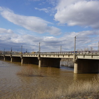 Мост через реку Урал.