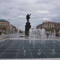 Фонтан на Комсомольской площади.