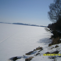 Волга зимой с берега Лабышки