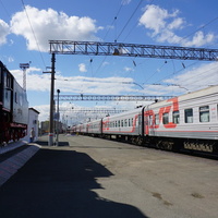 Ж/д платформа.