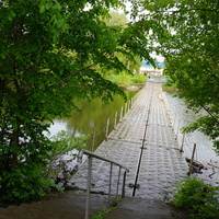 Понтонный мост.