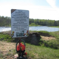 река Луга в Большом Сабске, дзот, в память о Лужском оборонительном рубеже