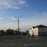 На площади Гагарина.