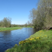 Река Вруда в  усадьбе Редкино