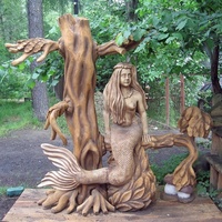 Деревянная скульптура Сергея Варагзина в Токсово