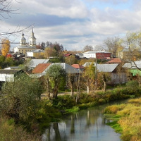 Нерехта. Осенний вид на город со стороны старого парка.