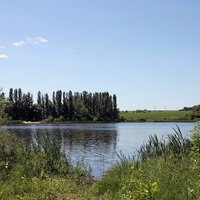Река Уды на окраине села
