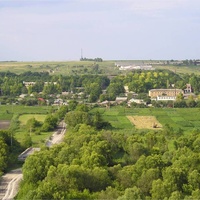 Вид с меловой горы на село .