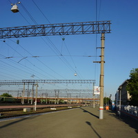 Перон ж\д вокзала.