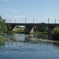Нижний автомобильный мост через реку Урал.