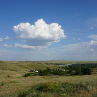 Оренбургские степи.с.Ущелье.