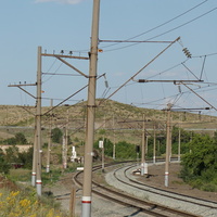 с.Ущелье и РЖД.