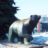 Скульптура "Легенда о пермском медведе".