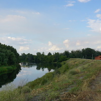 Защитная дамба от наводнений.