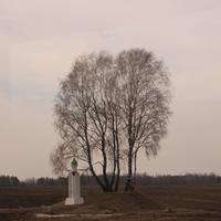 Вщиж. Памятник стихотворению Ф.Тютчева.