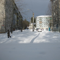 Улица Октябрьская дом 12 зимой