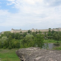 Ивангородская крепость, вид с эстонской стороны