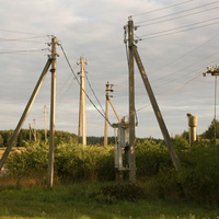 Электрофикация деревни Роспы