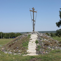 Терновка. Поклонный крест при въезде в село.