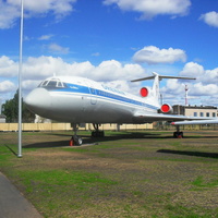 самолёт ТУ-154 Б в музее гражданской авиации