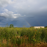 Вид на поле в сторону Садгорода