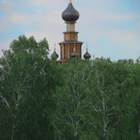 Верхняя Санарка. Деревянная церковь иконы Божией Матери "Скоропослушница". 8 июня 2008 года