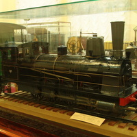 Музей железнодорожного транспорта. Макет паровоза 1879 г.