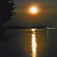 Лунная ночь, Новотроицкое водохранилище