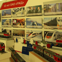 Стенд в музее железнодорожного транспорта