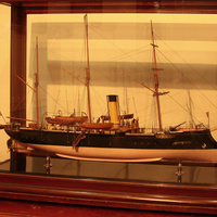 Военно-морской музей. Макет канонерской лодки "Кореец".