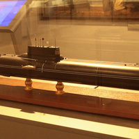 Военно-морской музей. Макет подводного крейсера.