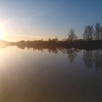 Закат над озером(р.Ганутка)