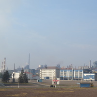 Центральная площадь Алчевского металлургического комбината