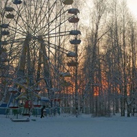 морозное утро в парке им. Пушкина