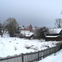 Зимний пейзаж села Тобурданово